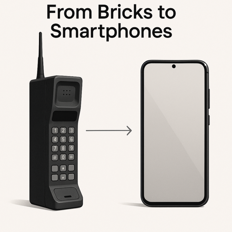 From Bricks to Smartphones: Tracing the Remarkable Transformation of Mobile Phones